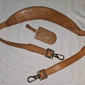 HARTMANN Belting Leather Adjustable REPLACEMENT SHOULDER STRAP & Luggage Tag